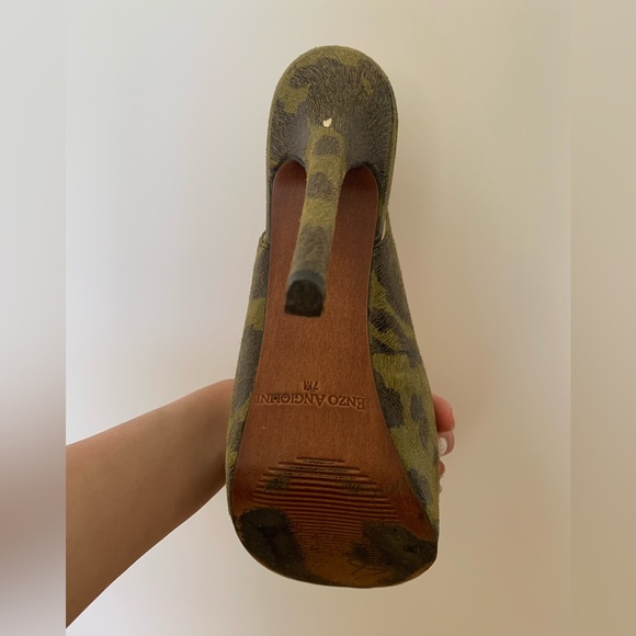 Enzo Angiolini Animal Green Leopard Print - Picture 3 of 7